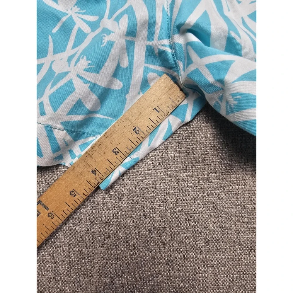 Lilly Pulitzer Shorts Womens 6 Blue Animal Print Chino Summer Casual Beach